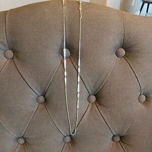 Kendra Scott long silver necklace